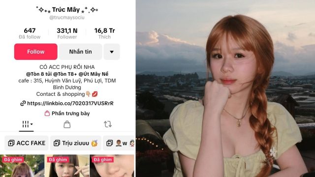 Lộ clip nóng Trúc Mây TikToker khoe body hấp dẫn